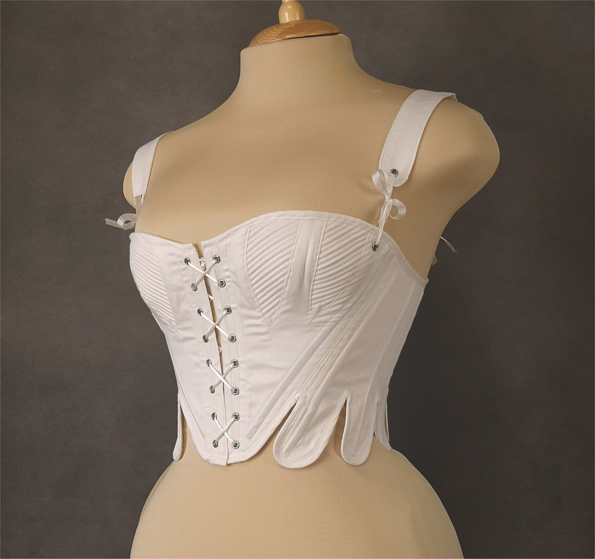 Victorian corset with gussets 1860s - Custom order  –  Nemuro Corsets