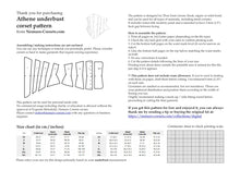 Load image into Gallery viewer, Athene Underbust corset cincher PDF pattern