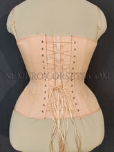 Load image into Gallery viewer, Cupped Overbust corset with busk or zipper