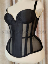 Load image into Gallery viewer, Cupped Mesh Overbust corset