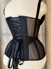 Load image into Gallery viewer, Cupped Mesh Overbust corset