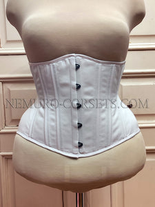 Artemis White pe underbust corset Size XXL