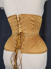 Load image into Gallery viewer, Artemis Golden pe underbust corset Size M