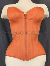 Load image into Gallery viewer, Freya Pumpkin Spice overbust corset E cup Sizes L, XXL