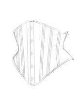 Load image into Gallery viewer, Athene Underbust corset cincher PDF pattern