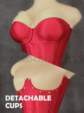Load image into Gallery viewer, Cupped Mesh Overbust corset