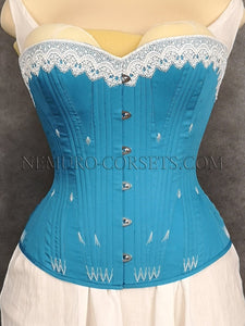 Victorian corset with gussets 1860s