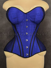 Load image into Gallery viewer, Cupped Overbust corset with busk or zipper