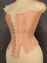 Load image into Gallery viewer, 18th century stays with front lacing 1780s