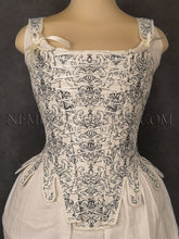 Load image into Gallery viewer, 18th century stays with stomacher 1730s