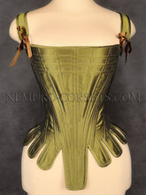 Load image into Gallery viewer, 18th century half boned stays 1780s