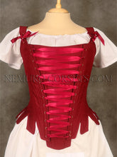 Load image into Gallery viewer, 18th century stays with stomacher 1730s
