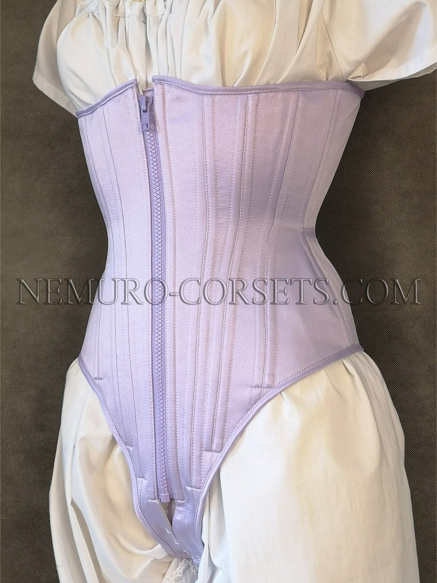 Cupped Overbust corset busk-zipper - Custom order  –  Nemuro Corsets