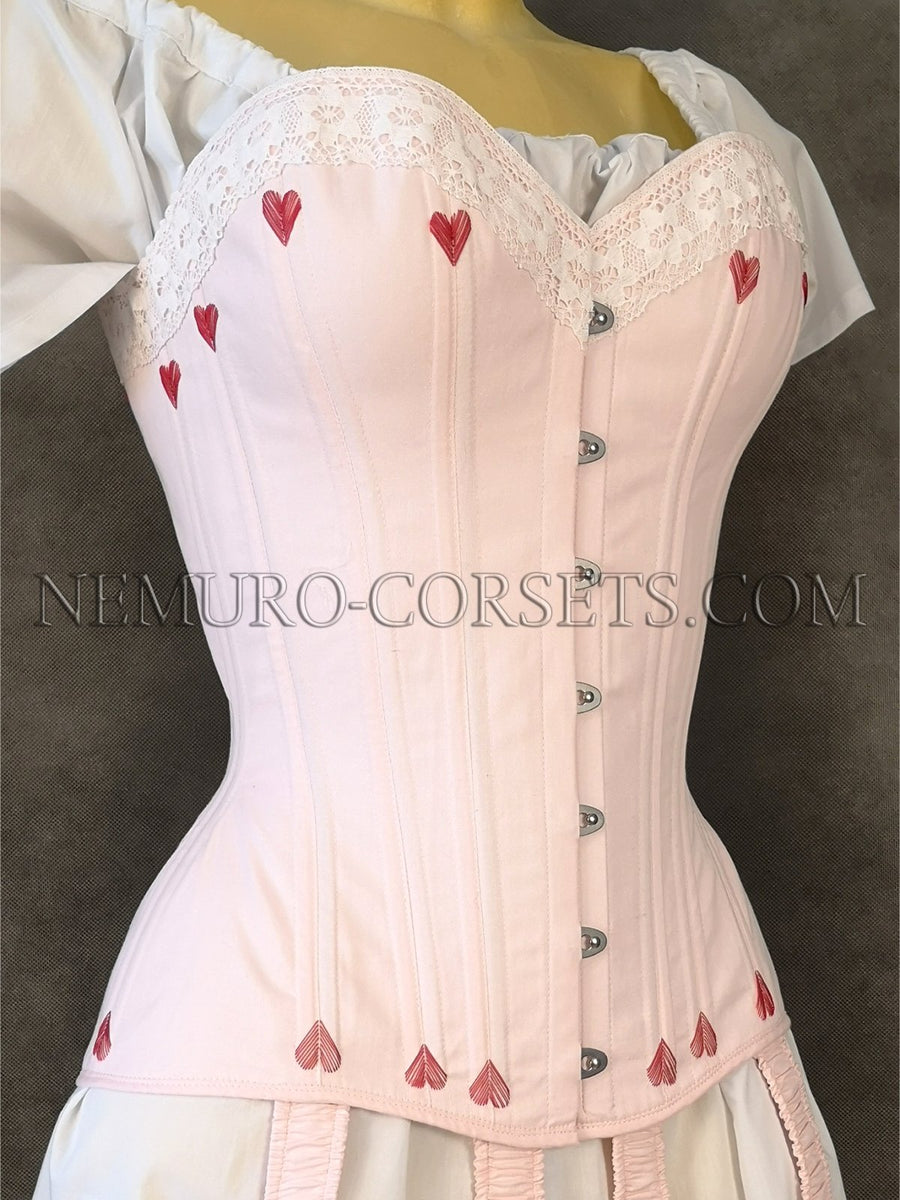 Victorian corset with gussets 1860s - Custom order  –  Nemuro Corsets