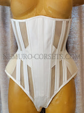 Load image into Gallery viewer, Underbust Mesh Bodysuit corset