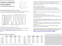 Load image into Gallery viewer, Artemis Underbust corset PDF pattern
