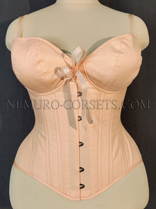 Cupped Overbust corset with busk or zipper