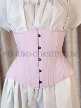Load image into Gallery viewer, Artemis Pink-lilac underbust corset Size M
