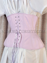 Load image into Gallery viewer, Artemis Pink-lilac underbust corset Size M
