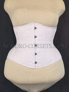 Artemis White pe underbust corset Size XXL