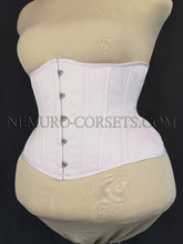 Load image into Gallery viewer, Artemis White pe underbust corset Size XXL
