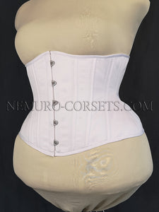 Artemis White pe underbust corset Size XXL