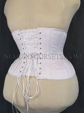 Load image into Gallery viewer, Artemis White pe underbust corset Size XXL
