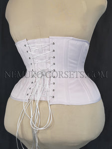 Artemis White pe underbust corset Size XXL