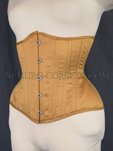 Load image into Gallery viewer, Artemis Golden pe underbust corset Size M
