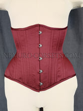 Load image into Gallery viewer, Artemis Burgundy pe underbust corset Size M
