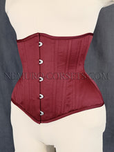 Load image into Gallery viewer, Artemis Burgundy pe underbust corset Size M
