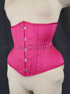 Artemis Hot Pink pe underbust corset Size L