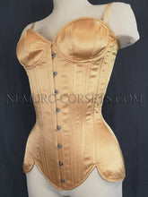 Load image into Gallery viewer, Cupped Overbust corset with busk or zipper
