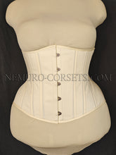 Load image into Gallery viewer, Artemis Ivory cotton underbust corset Size XXL
