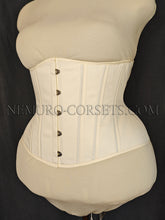 Load image into Gallery viewer, Artemis Ivory cotton underbust corset Size XXL
