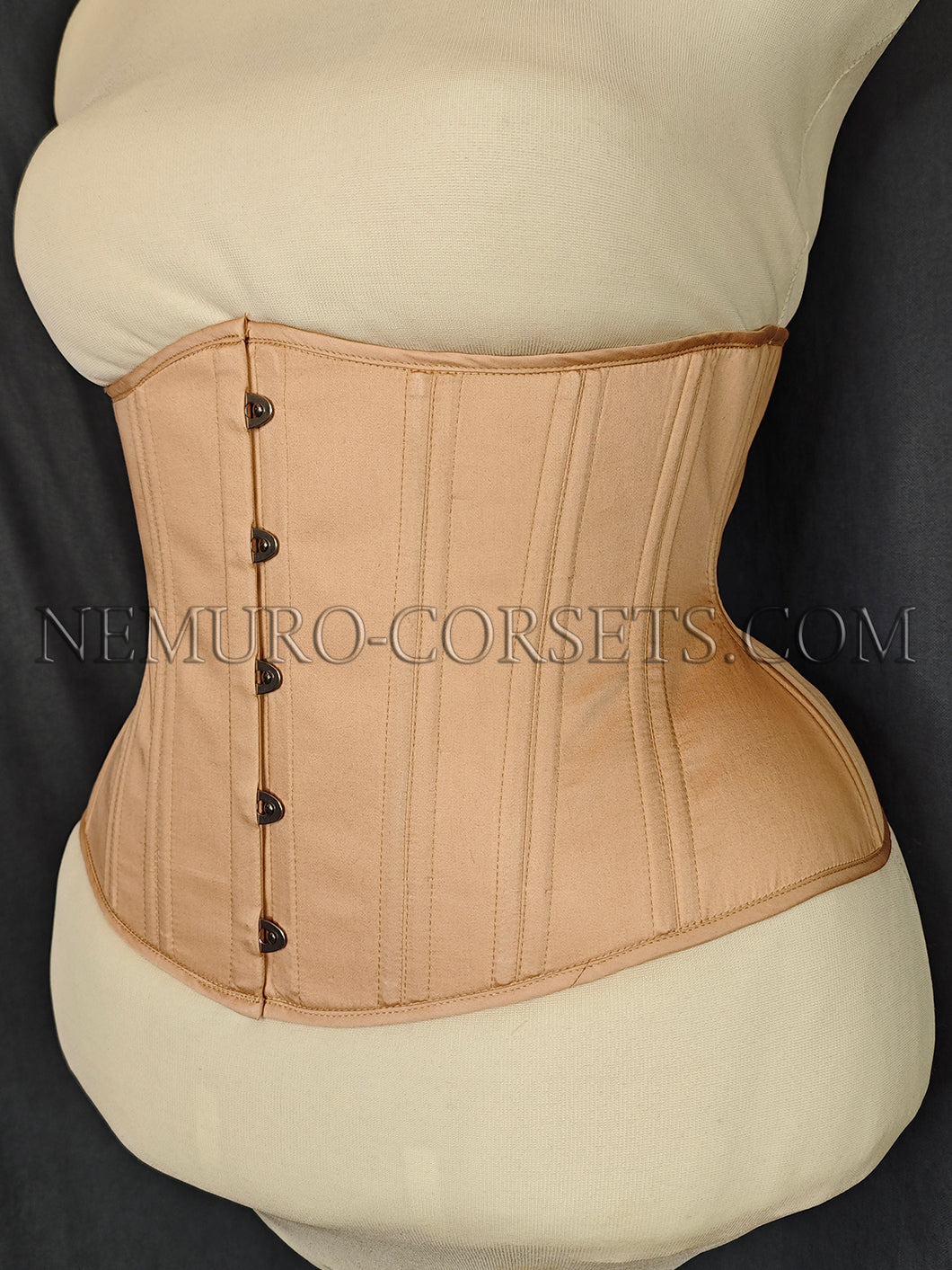 Artemis Dark Beige cotton underbust corset Size 3XL
