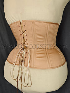 Artemis Dark Beige cotton underbust corset Size 3XL