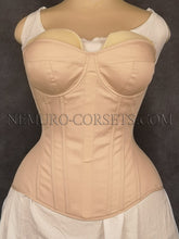 Load image into Gallery viewer, Cupped Overbust corset with solid front
