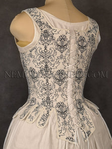 18th century stays with stomacher 1730s