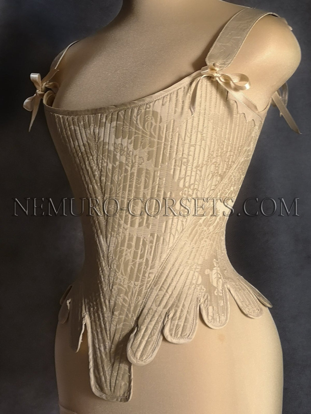 18th century stays with stomacher - Custom order  –  Nemuro Corsets