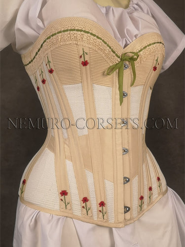 18th century half boned stays corset - Custom at  –  Nemuro Corsets