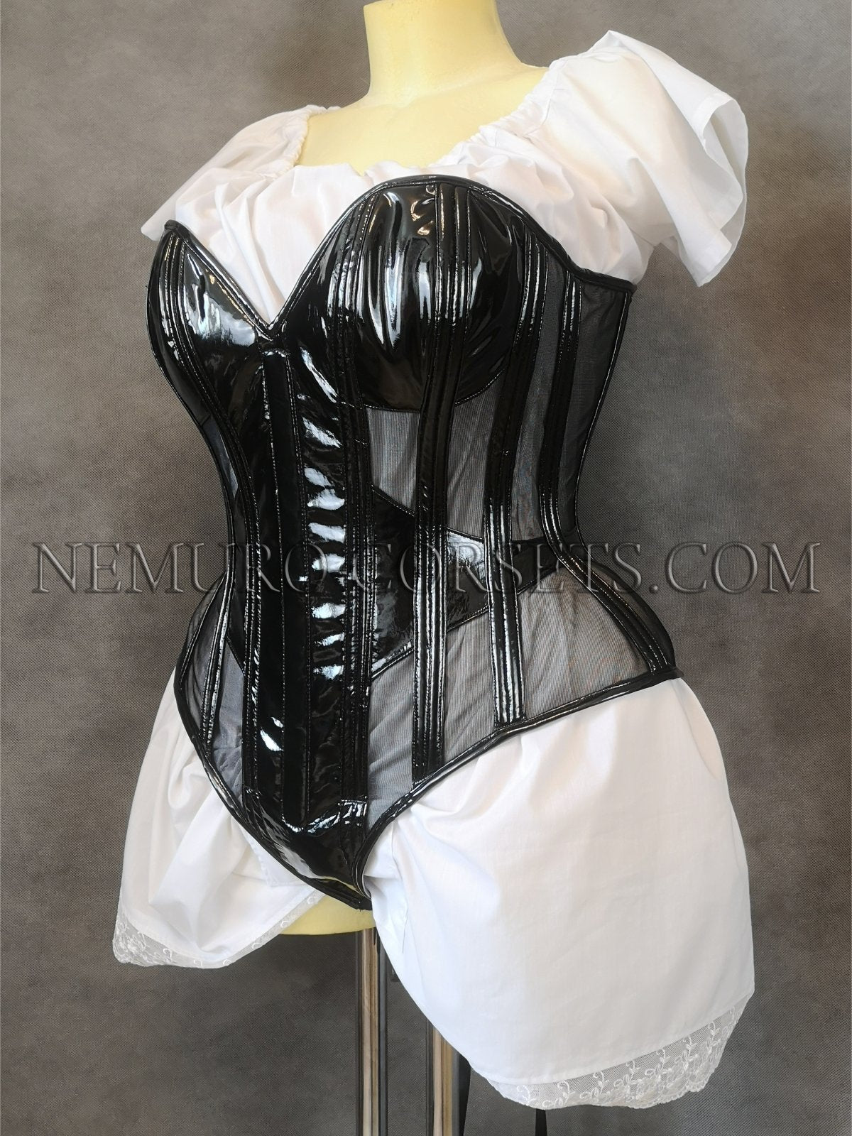 Classic bust Mesh Bodysuit corset - Custom order Nemuro-Corsets