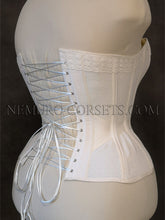 Load image into Gallery viewer, Ventilated Victorian overbust corset 1890s
