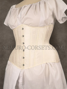 Diane Ivory silk underbust corset Size 3XL