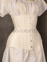 Load image into Gallery viewer, Diane Ivory silk underbust corset Size 3XL
