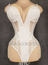 Load image into Gallery viewer, Cupped Mesh Bodysuit corset
