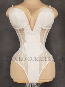 Cupped Mesh Bodysuit corset