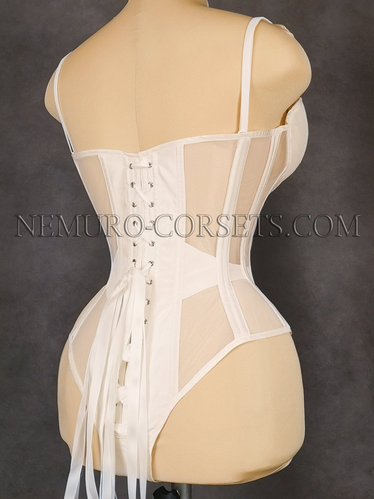 Cupped Mesh Bodysuit corset - Custom order  – Nemuro  Corsets