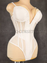 Load image into Gallery viewer, Cupped Mesh Bodysuit corset
