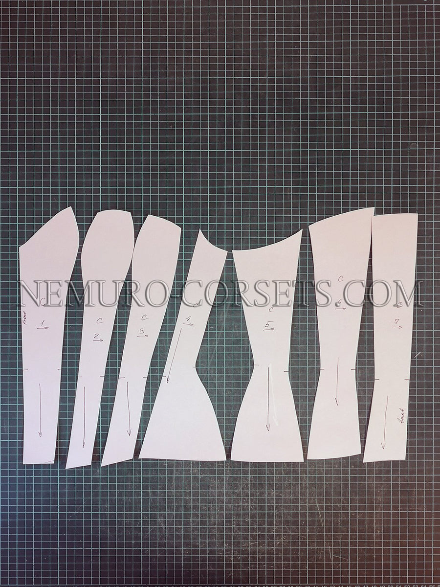 Custom created corset Pattern – Nemuro Corsets